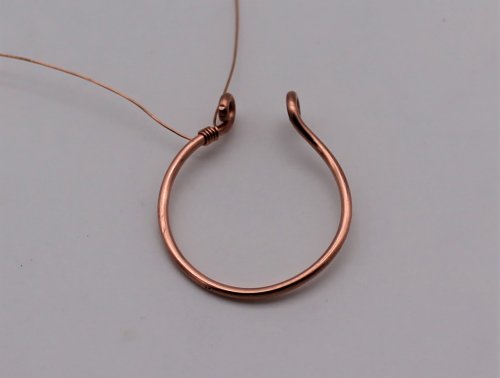 Abby Hook's Dainty Boho Ring - Attach a new wire, Contemporary Wire Jewelry, Loops, Wire Loop, Wrapped Wire Loop, attach a new wire